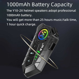 هدست بلوتوث کلاه کاسکت مدل Y10 دو نفره